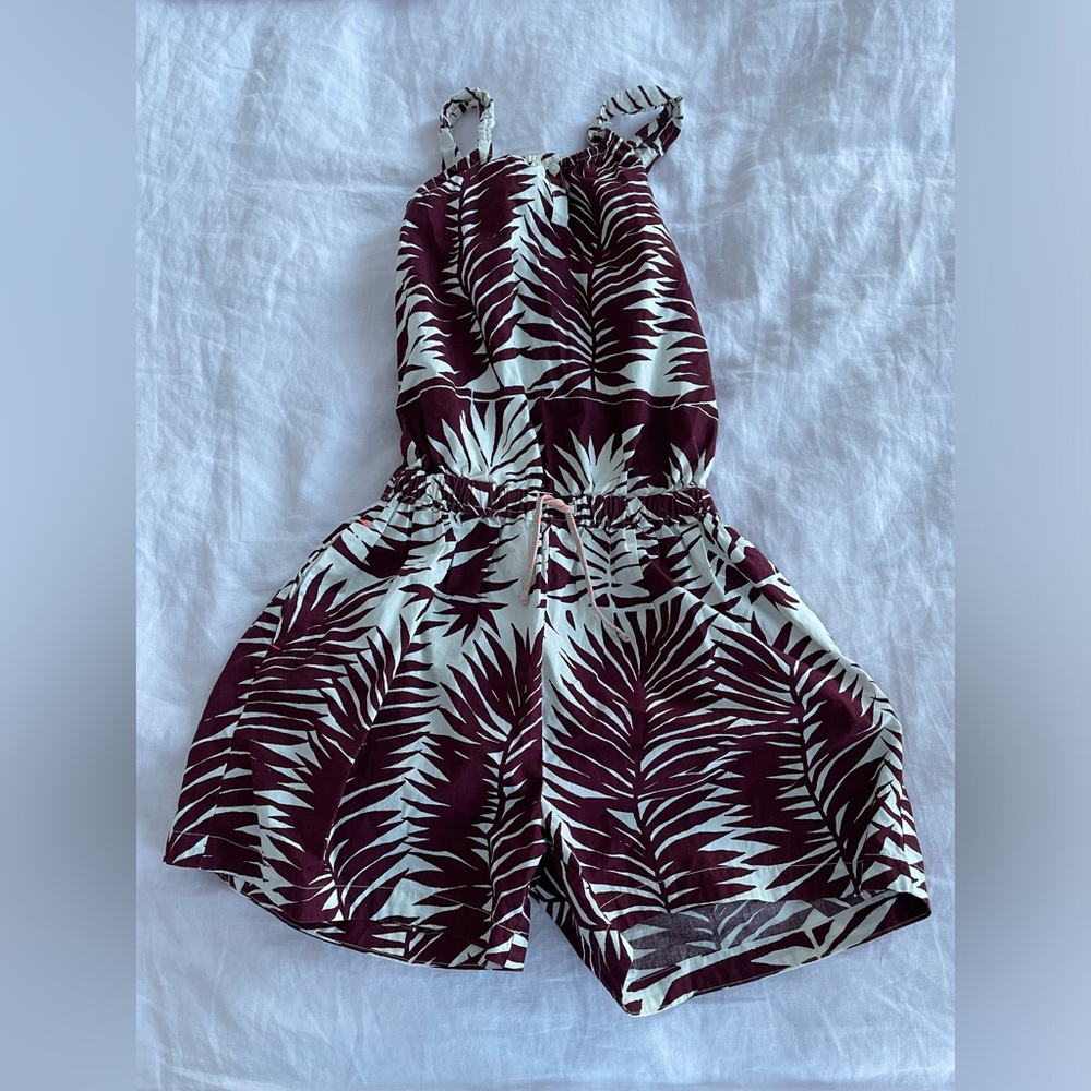 J. Crew Brown and White Jumpsuit/ One Piece